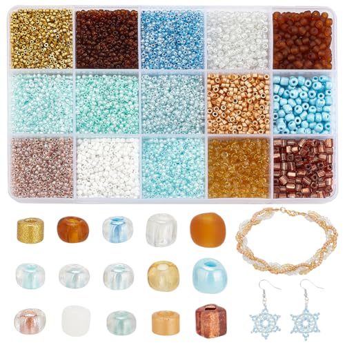 PH PandaHall 9000 Stück 15 Farben Glasperlen 2/3/4mm Kleine Rocailles Perlen Runde Ponyperlen Winzige Abstandsperlen Für Ohrringe Freundschaftsarmbänder Halsketten PH PandaHall 9000 Stück 15 Farben Glasperlen 2/3/4mm Kleine Rocailles Perlen Runde Ponyperlen Winzige Abstandsperlen Für Ohrringe Freundschaftsarmbänder Halsketten von PH PandaHall