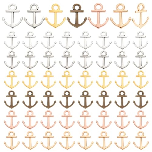 PH PandaHall 90Pcs 3 Farben Anker Charm Anhänger Antike Vintage Anhänger Nautische Anker Zeichen Metall Charms Schmuck Herstellung Zubehör Bronze Antike Charme gemischte Farbe, 19x15x2mm PH PandaHall 90Pcs 3 Farben Anker Charm Anhänger Antike Vintage Anhänger Nautische Anker Zeichen Metall Charms Schmuck Herstellung Zubehör Bronze Antike Charme gemischte Farbe, 19x15x2mm von PandaHall