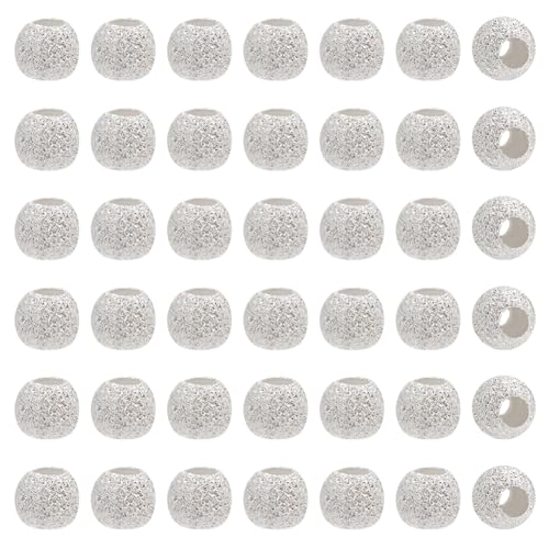 PH PandaHall 925 Perlen Aus Sterlingsilber 50 Stück 3mm Sternenklare Strukturierte Abstandsperlen Runde Lose Perlen Silberfarbene Mattierte Perlen Für Halskette Armband DIY Basteln Schmuckherstellung PH PandaHall 925 Perlen Aus Sterlingsilber 50 Stück 3mm Sternenklare Strukturierte Abstandsperlen Runde Lose Perlen Silberfarbene Mattierte Perlen Für Halskette Armband DIY Basteln Schmuckherstellung von PH PandaHall