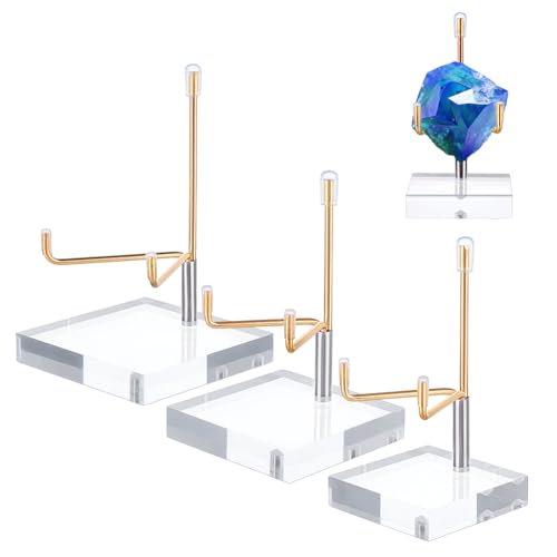 PH PandaHall Acryl Staffelei Display Stand 3 Größen Verstellbarer Arm Display Stand Klar Acryl Staffelei Kristall Steinständer Halterung für Edelsteine Mineralien Achat Display Golden PH PandaHall Acryl Staffelei Display Stand 3 Größen Verstellbarer Arm Display Stand Klar Acryl Staffelei Kristall Steinständer Halterung für Edelsteine Mineralien Achat Display Golden von PH PandaHall
