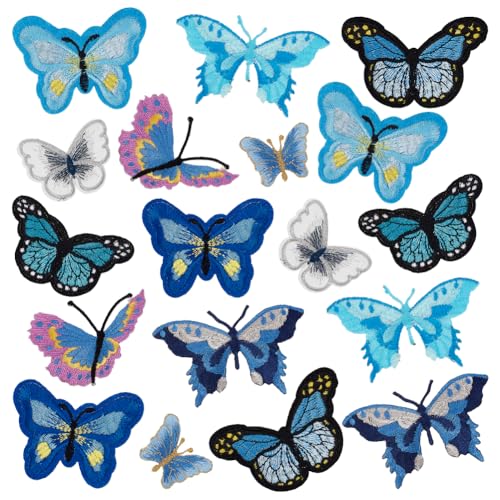 PH PandaHall Aufnäher Zum Aufbügeln Mit Schmetterlingen 18 Stück 9 Stil Schmetterlings Stickerei Aufnäher Blauer Schmetterling Bestickte Applikation Zum Aufnähen Reparatur Aufnäher Für Kleidung PH PandaHall Aufnäher Zum Aufbügeln Mit Schmetterlingen 18 Stück 9 Stil Schmetterlings Stickerei Aufnäher Blauer Schmetterling Bestickte Applikation Zum Aufnähen Reparatur Aufnäher Für Kleidung von PH PandaHall