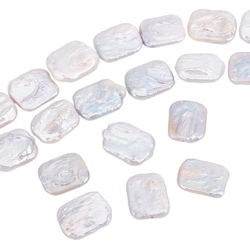 PH PandaHall Barocke Perlen Natürliche Unregelmäßige Süßwasser Zuchtperle Lose Perle 20 Stück Rechteckige Perlen In Muschelfarbe Zur Schmuckherstellung. PH PandaHall Barocke Perlen Natürliche Unregelmäßige Süßwasser Zuchtperle Lose Perle 20 Stück Rechteckige Perlen In Muschelfarbe Zur Schmuckherstellung. von PH PandaHall