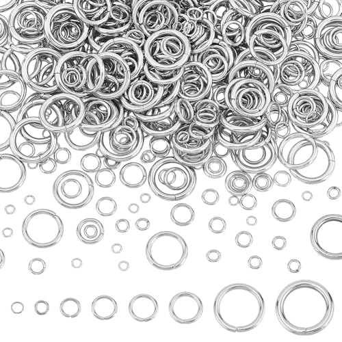 PH PandaHall Binderinge aus 304er Edelstahl, 8 Größen, offene Binderinge, geschlossene Binderinge, O-Ringe, Kettennetzringe, Verbindungsringe für DIY-Schmuckherstellung, Reparatur, Halskette, Armband, PH PandaHall Binderinge aus 304er Edelstahl, 8 Größen, offene Binderinge, geschlossene Binderinge, O-Ringe, Kettennetzringe, Verbindungsringe für DIY-Schmuckherstellung, Reparatur, Halskette, Armband, von PH PandaHall