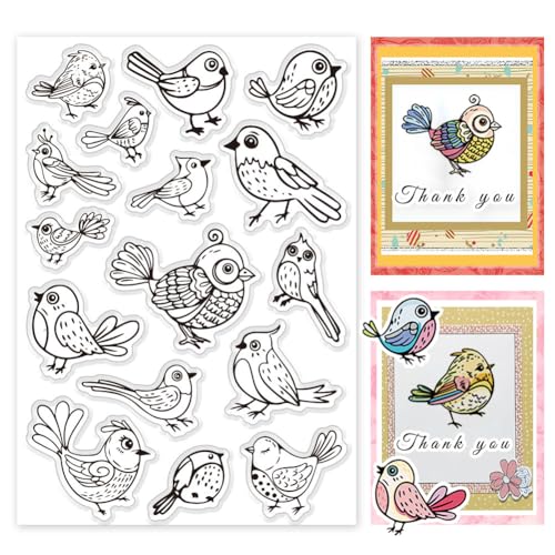 PH PandaHall Bird Transparente Stempel Zur Kartengestaltung Transparenter Silikonstempel Mit Tiermotiv Transparenter Siegelstempel Zum Basteln Scrapbooking Album Tagebuch Notizbuch PH PandaHall Bird Transparente Stempel Zur Kartengestaltung Transparenter Silikonstempel Mit Tiermotiv Transparenter Siegelstempel Zum Basteln Scrapbooking Album Tagebuch Notizbuch von PH PandaHall