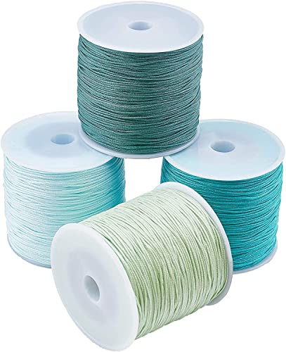 PH PandaHall Blauer Nylonfaden 0,8 mm 400 Meter Armbandschnur Perlenschnur Knotenschnur Kumihimo Makramee Faden für Freundschaftsarmband Strand Surfer Halskette Weihnachtsbaum Ornament PH PandaHall Blauer Nylonfaden 0,8 mm 400 Meter Armbandschnur Perlenschnur Knotenschnur Kumihimo Makramee Faden für Freundschaftsarmband Strand Surfer Halskette Weihnachtsbaum Ornament von PH PandaHall