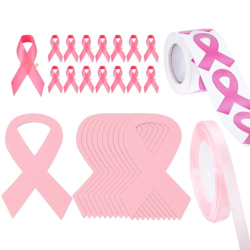 PH PandaHall Brustkrebs Aufklärungsbedarf Pink Ribbon Zubehör Selbstklebende Aufkleber Ausgeschnittene Papierdekorationen Mit Klebepunkten Sicherheitsbroschennadeln PH PandaHall Brustkrebs Aufklärungsbedarf Pink Ribbon Zubehör Selbstklebende Aufkleber Ausgeschnittene Papierdekorationen Mit Klebepunkten Sicherheitsbroschennadeln von PH PandaHall