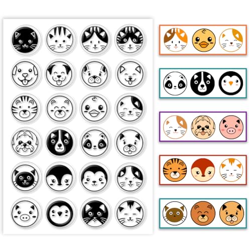 PH PandaHall Cartoon Tier Avatar Clear Stamps, Katze Gummistempel Welpen-Silikon-Stempel Transparente Briefmarken für Kartenherstellung Fotoalbum Dekoration und DIY Scrapbooking 16x11cm PH PandaHall Cartoon Tier Avatar Clear Stamps, Katze Gummistempel Welpen-Silikon-Stempel Transparente Briefmarken für Kartenherstellung Fotoalbum Dekoration und DIY Scrapbooking 16x11cm von PH PandaHall