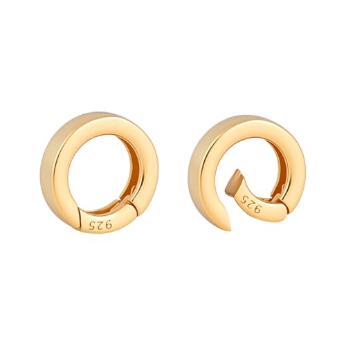 PH PandaHall Federring-Verschluss aus 925er-Sterlingsilber, goldfarben, 12 mm, runder O-Ring-Verschluss, Federverschluss, Verbindungsstück für Halsketten, Anhänger, Armbänder, Fußkettchen PH PandaHall Federring-Verschluss aus 925er-Sterlingsilber, goldfarben, 12 mm, runder O-Ring-Verschluss, Federverschluss, Verbindungsstück für Halsketten, Anhänger, Armbänder, Fußkettchen von PH PandaHall