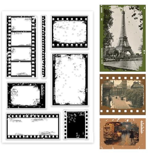 PH PandaHall Film Paper Border Clear Stamps für die Kartenherstellung Retro-Silikonstempel transparent Papierbasteln Stempel für Karten Journal Scrapbooking Fotoalbum Dekoration PH PandaHall Film Paper Border Clear Stamps für die Kartenherstellung Retro-Silikonstempel transparent Papierbasteln Stempel für Karten Journal Scrapbooking Fotoalbum Dekoration von PH PandaHall
