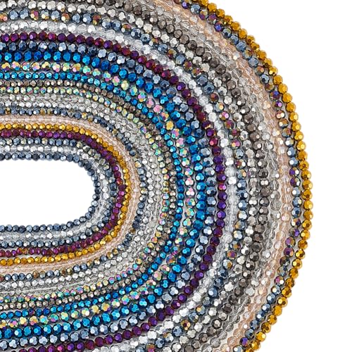 PH PandaHall Galvanisierte Glasperlen, 12 Farben, AB-Farbe, Rondelle-Perlen, 2 Größen, facettierte Abstandshalter, Kristall-Perlen für Schmuckherstellung, Armbänder, Halsketten, Ohrringe PH PandaHall Galvanisierte Glasperlen, 12 Farben, AB-Farbe, Rondelle-Perlen, 2 Größen, facettierte Abstandshalter, Kristall-Perlen für Schmuckherstellung, Armbänder, Halsketten, Ohrringe von PH PandaHall