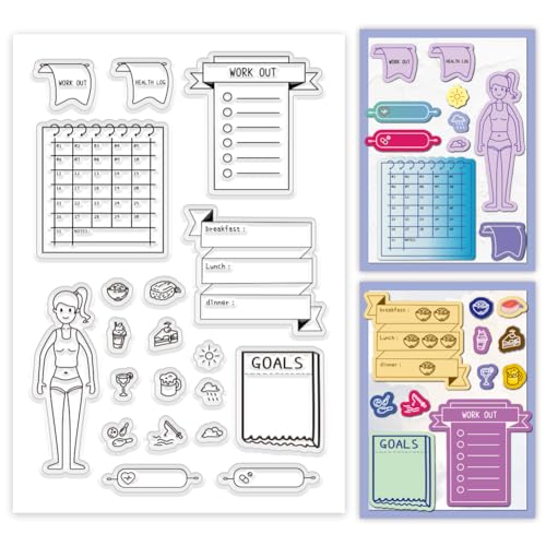 PH PandaHall Gesundheit Log Clear Stamps, Sommer Thema Gummistempel Blatt Musik-Silikonstempel für Kartenherstellung Fotoalbum Dekoration und DIY Scrapbooking 16x11cm PH PandaHall Gesundheit Log Clear Stamps, Sommer Thema Gummistempel Blatt Musik-Silikonstempel für Kartenherstellung Fotoalbum Dekoration und DIY Scrapbooking 16x11cm von PH PandaHall