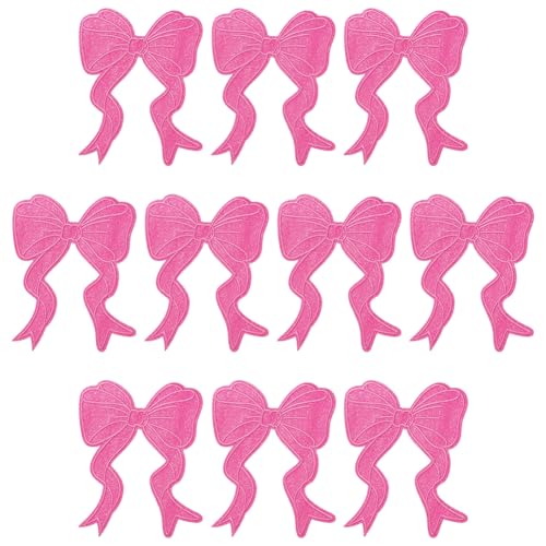 PH PandaHall Glitter Bow Bügelflicken 10 Stück Bowknot Aufnäher Sweatshirt gestickter Aufnäher Rosa Schleife Applique aufnähen für Kleidung Jacken Hut Tasche Reparatur Dekor PH PandaHall Glitter Bow Bügelflicken 10 Stück Bowknot Aufnäher Sweatshirt gestickter Aufnäher Rosa Schleife Applique aufnähen für Kleidung Jacken Hut Tasche Reparatur Dekor von PH PandaHall