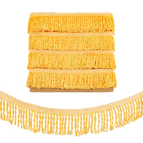PH PandaHall Goldene Fransenborte 12m Quastenbesatz Zum Nähen Fransenbesatz 60mm Quastenband Für Kleidung Vorhänge Lampenschirme Kostüme Heimdekoration Basteln PH PandaHall Goldene Fransenborte 12m Quastenbesatz Zum Nähen Fransenbesatz 60mm Quastenband Für Kleidung Vorhänge Lampenschirme Kostüme Heimdekoration Basteln von PH PandaHall