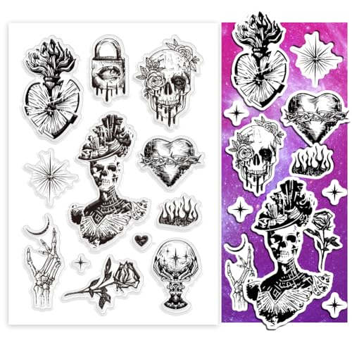 PH PandaHall Gothic Muster Transparente Stempel Vintage Transparente Stempel Silikonstempel Für Fotoalbum Dekorative Kartenherstellung DIY Scrapbooking PH PandaHall Gothic Muster Transparente Stempel Vintage Transparente Stempel Silikonstempel Für Fotoalbum Dekorative Kartenherstellung DIY Scrapbooking von PH PandaHall