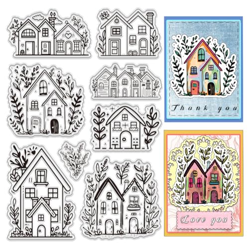 PH PandaHall Haus Thema Transparentes Stempel Set 8 Stück Strichzeichnungs Stil Gummistempel Silikon Stempel Für Die Kartengestaltung Scrapbooking Alben Foto Dekoration PH PandaHall Haus Thema Transparentes Stempel Set 8 Stück Strichzeichnungs Stil Gummistempel Silikon Stempel Für Die Kartengestaltung Scrapbooking Alben Foto Dekoration von PH PandaHall