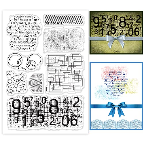 PH PandaHall Hintergrund Klare Stempel Zahl Fingerabdruck Luftpost Silikon Stempel Folie Rahmen Transparent Siegelstempel für Einladungskarte Postkarte Album Foto Geschenkbox Dekor Scrapbooking PH PandaHall Hintergrund Klare Stempel Zahl Fingerabdruck Luftpost Silikon Stempel Folie Rahmen Transparent Siegelstempel für Einladungskarte Postkarte Album Foto Geschenkbox Dekor Scrapbooking von PH PandaHall