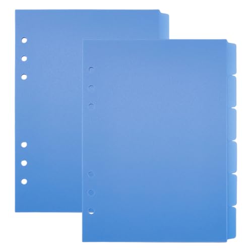 PH PandaHall Index Binder Trennblätter 6 Blätter A5 Register 6 Löcher Blau Plastik Trennblätter Notizbuch-Trennblätter Binder Separatoren mit Tabs für Planer Loseblattbinder Büro Schule Student Lehrer PH PandaHall Index Binder Trennblätter 6 Blätter A5 Register 6 Löcher Blau Plastik Trennblätter Notizbuch-Trennblätter Binder Separatoren mit Tabs für Planer Loseblattbinder Büro Schule Student Lehrer von PH PandaHall