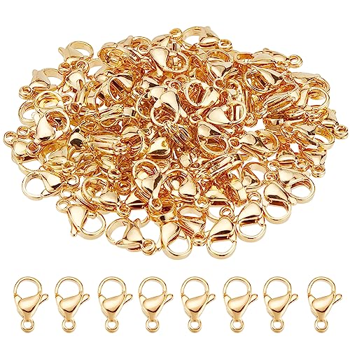 PH PandaHall Karabinerverschlüsse aus 304er Edelstahl, 24 Karat vergoldet, Schmuckverschlüsse, 11 x 7 mm, Armband-Verschluss, Karabinerhaken, Verbindungsstück für Ohrringe, Armbänder, Halsketten PH PandaHall Karabinerverschlüsse aus 304er Edelstahl, 24 Karat vergoldet, Schmuckverschlüsse, 11 x 7 mm, Armband-Verschluss, Karabinerhaken, Verbindungsstück für Ohrringe, Armbänder, Halsketten von PH PandaHall