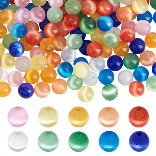 PH PandaHall Katzenaugen-Glasperlen, 6 mm, runde Steinperlen, Kristall, lose Perlen, glatte Abstandshalter-Perlen, Armbandperlen für Schmuckherstellung, DIY, Freundschaftsarmbänder, Halsketten, PH PandaHall Katzenaugen-Glasperlen, 6 mm, runde Steinperlen, Kristall, lose Perlen, glatte Abstandshalter-Perlen, Armbandperlen für Schmuckherstellung, DIY, Freundschaftsarmbänder, Halsketten, von PH PandaHall