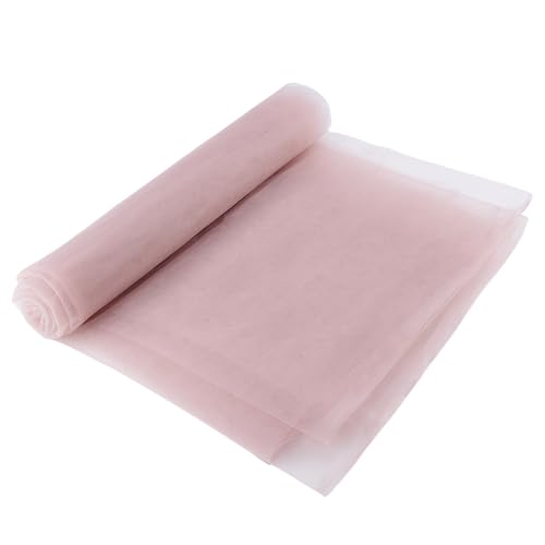PH PandaHall Korsett Netzstoff 5 Yards Nicht Dehnbarer Nylonstoff Netzstoff Rosa Stoff Atmungsaktiver Netzstoff Für Transparente Korsettbasis Couture Kleid Hochzeits/Ballkleid Nähen von PH PandaHall