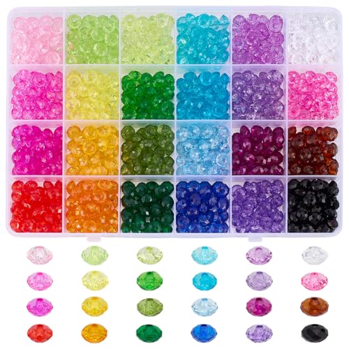 PH PandaHall Kristallperlen für Schmuckherstellung, Acrylperlen, facettiert, transparent, lose Perlen für Armbänder, Halsketten, Ohrringe, Schmuckherstellung und Bastelarbeiten, 8 mm, 720 Stück PH PandaHall Kristallperlen für Schmuckherstellung, Acrylperlen, facettiert, transparent, lose Perlen für Armbänder, Halsketten, Ohrringe, Schmuckherstellung und Bastelarbeiten, 8 mm, 720 Stück von PH PandaHall