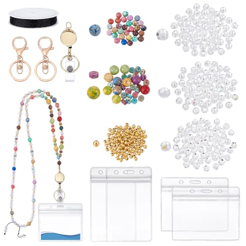 PH PandaHall Lanyard Für Ausweis Schlüsselanhänger Lanyard Lehrer Lanyard Handgefertigte Lanyards Mit Steinperlen Für Frauen Handygurt Halsketten Herstellungsset 360 Stück PH PandaHall Lanyard Für Ausweis Schlüsselanhänger Lanyard Lehrer Lanyard Handgefertigte Lanyards Mit Steinperlen Für Frauen Handygurt Halsketten Herstellungsset 360 Stück von PH PandaHall