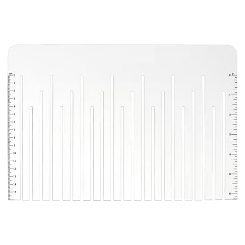 PH PandaHall Lineal für Krawattendecken, Acryl, Quilt-Lineal, Vorlage, transparent, Quilt-Lineale, Nählineale, Vorlagen, rechteckiges Messwerkzeug für Heimwerker, kein Nähen, Decke, Stoff, Basteln von PH PandaHall