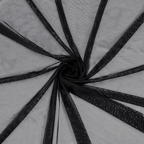 PH PandaHall Mesh Gewebe 2 Yards Stretchstoff Korsett Nylonstoff Netzstoff Schwarzer Stoff Atmungsaktiver Netzstoff Für Tanzbekleidung Sportbekleidung Activewear Kleid Hochzeit Ballkleid Nähen PH PandaHall Mesh Gewebe 2 Yards Stretchstoff Korsett Nylonstoff Netzstoff Schwarzer Stoff Atmungsaktiver Netzstoff Für Tanzbekleidung Sportbekleidung Activewear Kleid Hochzeit Ballkleid Nähen von PH PandaHall