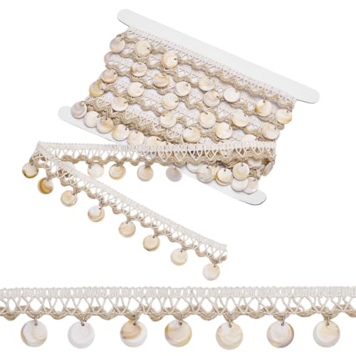 PH PandaHall Muschel Fransen Trim Geflecht Spitze Trim 3.6cm Breite Muschel Quaste Band Boho Spitze Trimmen Ethnischen Stil Bänder für Nähen Kostüm Sommerkleid Vorhang Dekor DIY Handwerk 3m PH PandaHall Muschel Fransen Trim Geflecht Spitze Trim 3.6cm Breite Muschel Quaste Band Boho Spitze Trimmen Ethnischen Stil Bänder für Nähen Kostüm Sommerkleid Vorhang Dekor DIY Handwerk 3m von PH PandaHall