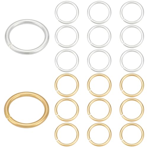 PH PandaHall Offene Binderinge aus 925er-Sterlingsilber, 8 mm, für Schmuck, O-Ringe, Verbindungsringe für Ohrringe, Halsketten, Armbänder, Schmuckherstellung, Silber/Gold, 20 Stück PH PandaHall Offene Binderinge aus 925er-Sterlingsilber, 8 mm, für Schmuck, O-Ringe, Verbindungsringe für Ohrringe, Halsketten, Armbänder, Schmuckherstellung, Silber/Gold, 20 Stück von PH PandaHall