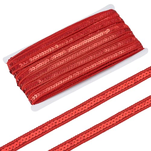 PH PandaHall Paillettenbandbesatz 32.9m Rot 13mm Pailletten Zopfbesatz Flaches Glitzerband Pailletten Spitzenbesatz Zum Nähen Basteln Kostüm Heimdekoration PH PandaHall Paillettenbandbesatz 32.9m Rot 13mm Pailletten Zopfbesatz Flaches Glitzerband Pailletten Spitzenbesatz Zum Nähen Basteln Kostüm Heimdekoration von PH PandaHall