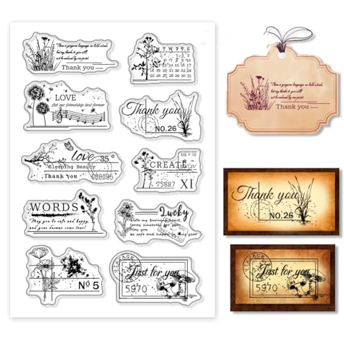 PH PandaHall Pflanzen Transparente Stempel Gummistempel Im Vintage Stil Transparente Silikonstempel Für Die Kartenherstellung Fotoalbum Dekoration Und DIY Scrapbooking 4.33x6.30 cm PH PandaHall Pflanzen Transparente Stempel Gummistempel Im Vintage Stil Transparente Silikonstempel Für Die Kartenherstellung Fotoalbum Dekoration Und DIY Scrapbooking 4.33x6.30 cm von PH PandaHall