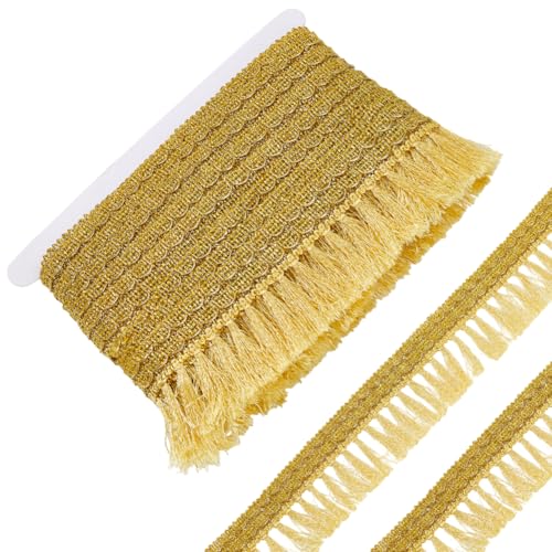 PH PandaHall Quastenbesatz 6.85 m Goldfarben Zum Nähen Fransenbesatz 63mm Quastenband Goldfarbene Fransenbesatz Für Kleidung Vorhänge Lampenschirme Kostüme Heimdekoration Basteln PH PandaHall Quastenbesatz 6.85 m Goldfarben Zum Nähen Fransenbesatz 63mm Quastenband Goldfarbene Fransenbesatz Für Kleidung Vorhänge Lampenschirme Kostüme Heimdekoration Basteln von PH PandaHall