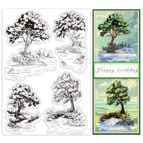PH PandaHall River Trees Transparente Stempel Zur Kartengestaltung Klarer Silikonstempel Pflanze Transparent Siegelstempel Für Bastelarbeiten Scrapbooking Tagebuch Notizbuch PH PandaHall River Trees Transparente Stempel Zur Kartengestaltung Klarer Silikonstempel Pflanze Transparent Siegelstempel Für Bastelarbeiten Scrapbooking Tagebuch Notizbuch von PH PandaHall