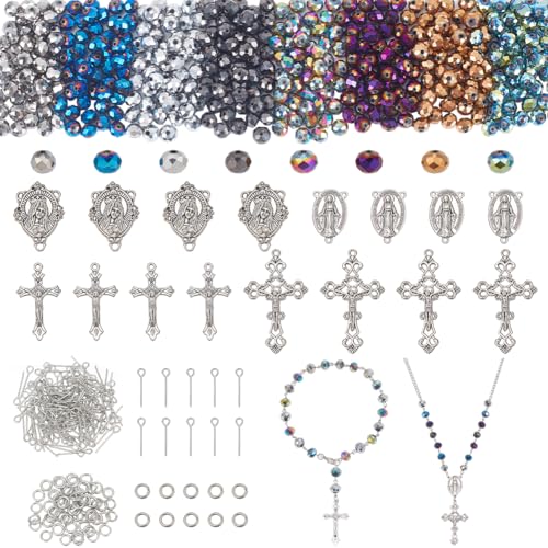 PH PandaHall Rosenkranz Schmuckherstellungsset 646 Teiliges Set Zur Herstellung von Halsketten Rosenkranz Gebetsherstellungszubehör Erstkommunion Halskettenset Für Rosenkranz Ostern Schmuckherstellung PH PandaHall Rosenkranz Schmuckherstellungsset 646 Teiliges Set Zur Herstellung von Halsketten Rosenkranz Gebetsherstellungszubehör Erstkommunion Halskettenset Für Rosenkranz Ostern Schmuckherstellung von PH PandaHall