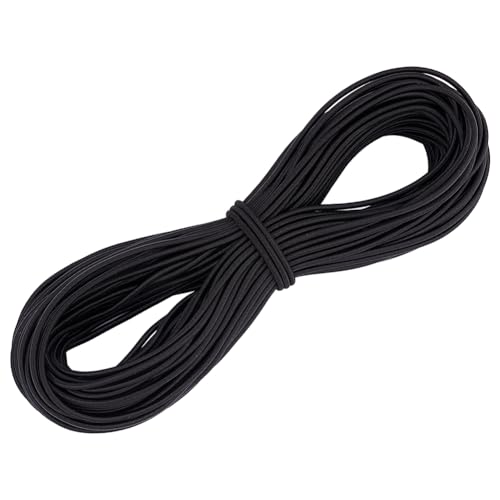 PH PandaHall Rund 3mm Elastische Kordel 30 Yards Bungee Shock Cord Elastische Schnur Weiches Schwarzes Elastisches Seilband Runde Schnur Polyesterschnüre Zum Nähen Basteln Camping Zurrgurte PH PandaHall Rund 3mm Elastische Kordel 30 Yards Bungee Shock Cord Elastische Schnur Weiches Schwarzes Elastisches Seilband Runde Schnur Polyesterschnüre Zum Nähen Basteln Camping Zurrgurte von PH PandaHall
