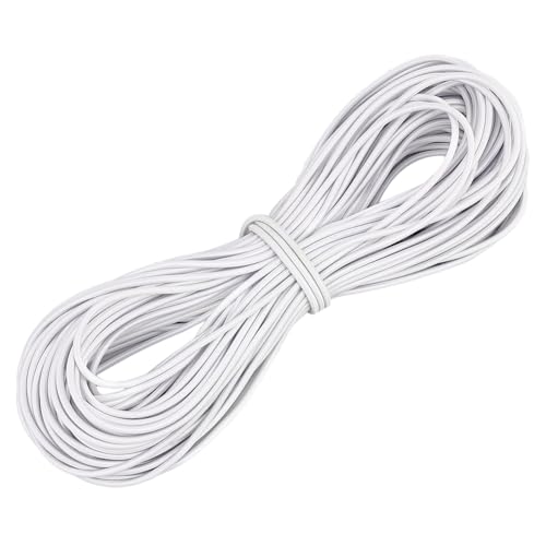 PH PandaHall Rund 3mm Elastische Kordel 30 Yards Bungee Shock Cord Elastische Schnur Weiches Weißes Elastisches Seilband Runde Schnur Polyesterschnüre Zum Nähen Basteln Camping Zurrgurte PH PandaHall Rund 3mm Elastische Kordel 30 Yards Bungee Shock Cord Elastische Schnur Weiches Weißes Elastisches Seilband Runde Schnur Polyesterschnüre Zum Nähen Basteln Camping Zurrgurte von PH PandaHall