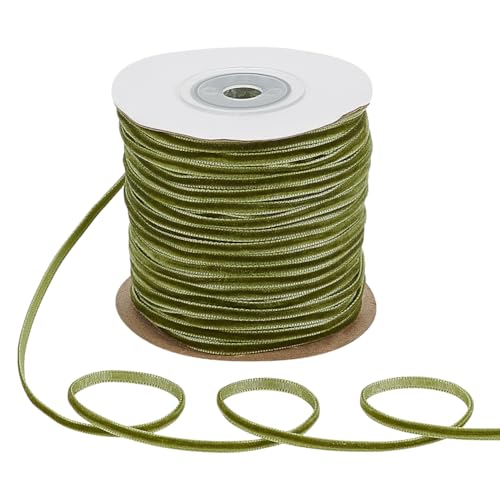 PH PandaHall Samtband 45m Olivgrün 3mm Einseitig Gurtband Weiches Satinband Für Schleifen Haarbänder Geschenkverpackungen Partydekoration PH PandaHall Samtband 45m Olivgrün 3mm Einseitig Gurtband Weiches Satinband Für Schleifen Haarbänder Geschenkverpackungen Partydekoration von PH PandaHall