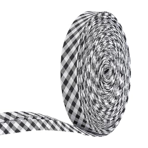 PH PandaHall Schrägband 22.8m X 1.7cm Schwarz Turtan Doppelt Gefaltetes Band Zum Nähen von Paspeln Kleidung Korsettherstellung Kissenbezügen Tischläufern Heimdekor PH PandaHall Schrägband 22.8m X 1.7cm Schwarz Turtan Doppelt Gefaltetes Band Zum Nähen von Paspeln Kleidung Korsettherstellung Kissenbezügen Tischläufern Heimdekor von PH PandaHall