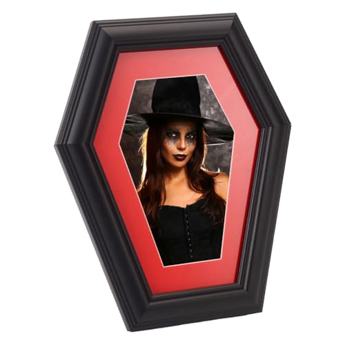 PH PandaHall Sechseck Fotorahmen Sarg-Bilderrahmen Holz Fotorahmen mit Ständer Schwarzes Bild Display Tischfotorahmen für Halloween Gothic Home Wall Decor Display 10x15 cm Foto PH PandaHall Sechseck Fotorahmen Sarg-Bilderrahmen Holz Fotorahmen mit Ständer Schwarzes Bild Display Tischfotorahmen für Halloween Gothic Home Wall Decor Display 10x15 cm Foto von PH PandaHall