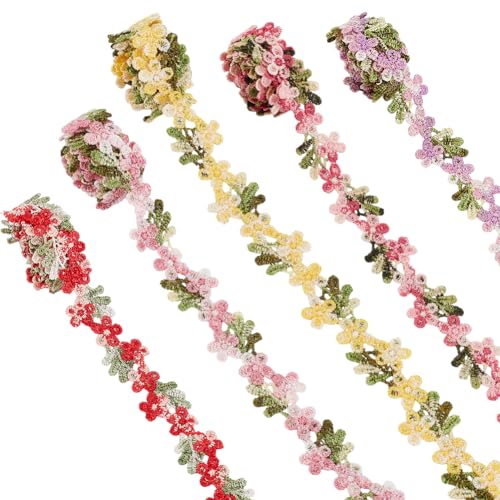 PH PandaHall Spitzenbesatz Mit Blumenmuster 4.57 m 20mm Blumenbandbesatz Bestickter Besatz Florale Applikation Für Hochzeitsapplikationen Nähen Basteln Polstermöbel Vorhänge PH PandaHall Spitzenbesatz Mit Blumenmuster 4.57 m 20mm Blumenbandbesatz Bestickter Besatz Florale Applikation Für Hochzeitsapplikationen Nähen Basteln Polstermöbel Vorhänge von PH PandaHall