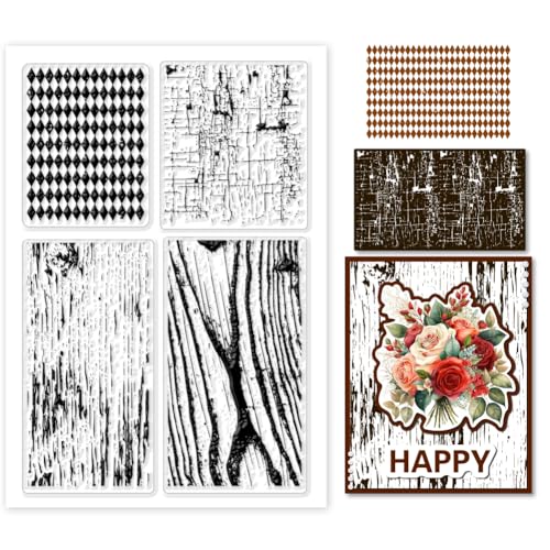PH PandaHall Transparente Stempel Im Retro Schachbrett Design Zur Kartengestaltung Vintage Holzmaserung Silikon Stempel Für DIY Scrapbooking Album Journal Notebook Dekor PH PandaHall Transparente Stempel Im Retro Schachbrett Design Zur Kartengestaltung Vintage Holzmaserung Silikon Stempel Für DIY Scrapbooking Album Journal Notebook Dekor von PH PandaHall