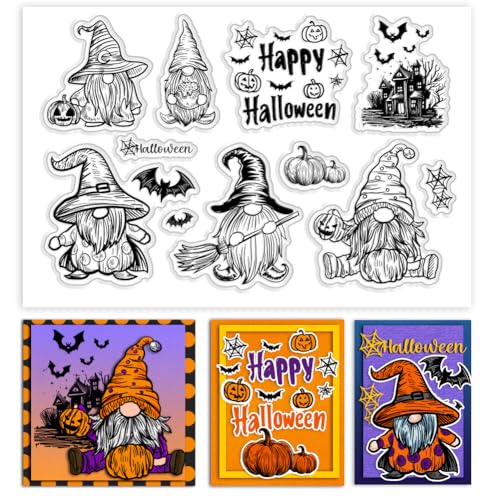 PH PandaHall Transparente Stempel Mit Halloween Gnomen Zum Gestalten von Karten Spinnennetz Hexe Bastelstempel Für Tagebuch Album Karte DIY Basteln Scrapbooking Dekor PH PandaHall Transparente Stempel Mit Halloween Gnomen Zum Gestalten von Karten Spinnennetz Hexe Bastelstempel Für Tagebuch Album Karte DIY Basteln Scrapbooking Dekor von PH PandaHall