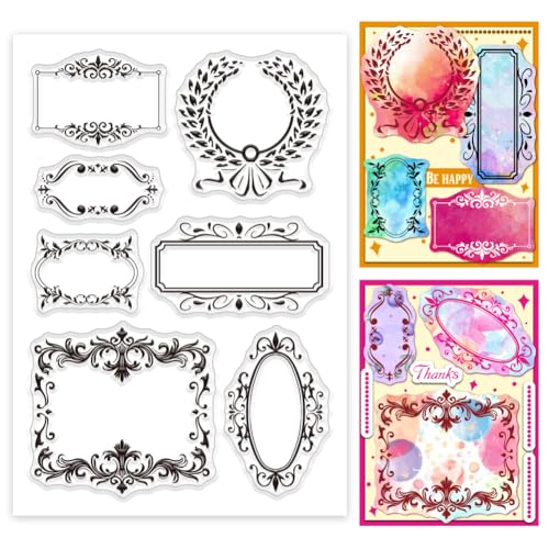 PH PandaHall Vintage Bordüren Klarstempel Spitzen Silikonstempel Gummistempel Für Selbstgemachte Fotoalben Weihnachtskarten Scrapbooking Geschenkanhänger Und Andere Bastelprojekte 11x16cm PH PandaHall Vintage Bordüren Klarstempel Spitzen Silikonstempel Gummistempel Für Selbstgemachte Fotoalben Weihnachtskarten Scrapbooking Geschenkanhänger Und Andere Bastelprojekte 11x16cm von PH PandaHall