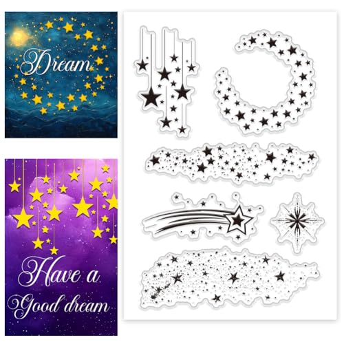 PH PandaHall Weihnachten Star Clear Stamps Sterne Rand Silikonstempel Star Backbround Gummistempel Feuerwerk Transparenter Stempel für Weihnachtskarten und Fotoalbum Scrapbooking 16x11cm PH PandaHall Weihnachten Star Clear Stamps Sterne Rand Silikonstempel Star Backbround Gummistempel Feuerwerk Transparenter Stempel für Weihnachtskarten und Fotoalbum Scrapbooking 16x11cm von PH PandaHall