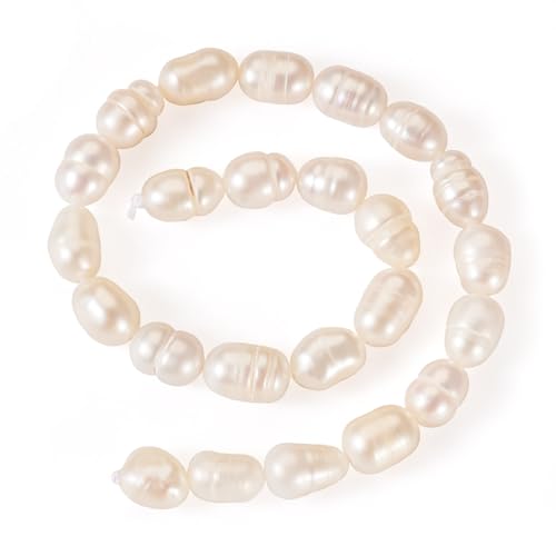 PandaHall 1 Strang Natürliche Perlen Reisform Barock Süßwasserperlen Lose Perlen für Sommer Hochzeit Armband Halskette Ohrring Schmuckherstellung von PH PandaHall