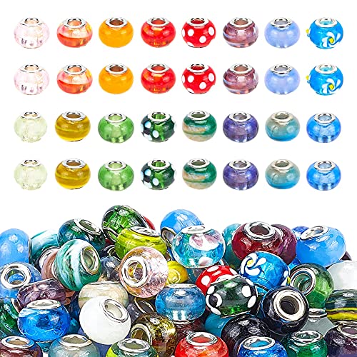 PandaHall – 1 Stück Set mit transparenter Riss-Sprühfarbe, Glasperlen mit Adern, rund, gemischte Farben, 8 mm, Loch: 1,3 mm., couleur melangee-10, 14 ~ 16mm PandaHall – 1 Stück Set mit transparenter Riss-Sprühfarbe, Glasperlen mit Adern, rund, gemischte Farben, 8 mm, Loch: 1,3 mm., couleur melangee-10, 14 ~ 16mm von PH PandaHall