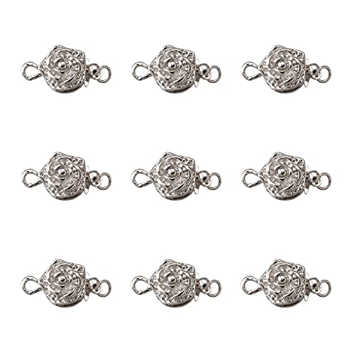 PandaHall 10 Sets Messing-Verschlüsse Schmuck-Verschlüsse 15 x 10 mm Blumenform mehrlagige Halsketten-Verschlüsse für geschichtete Armbänder Halsketten Schmuck, Loch: 1 ~ 2 mm PandaHall 10 Sets Messing-Verschlüsse Schmuck-Verschlüsse 15 x 10 mm Blumenform mehrlagige Halsketten-Verschlüsse für geschichtete Armbänder Halsketten Schmuck, Loch: 1 ~ 2 mm von PandaHall