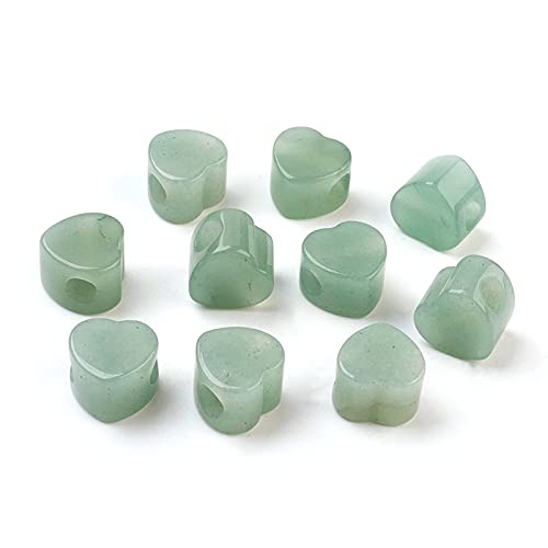 PandaHall 10 Stück große Löcher Edelstein Herz Europäische Perlen natürliche grüne Aventurin Stein Perlen 13~14x13~14x9~10mm Chakra Healing Spacer lose Perlen für europäische Charm-Armbänder PandaHall 10 Stück große Löcher Edelstein Herz Europäische Perlen natürliche grüne Aventurin Stein Perlen 13~14x13~14x9~10mm Chakra Healing Spacer lose Perlen für europäische Charm-Armbänder von PH PandaHall