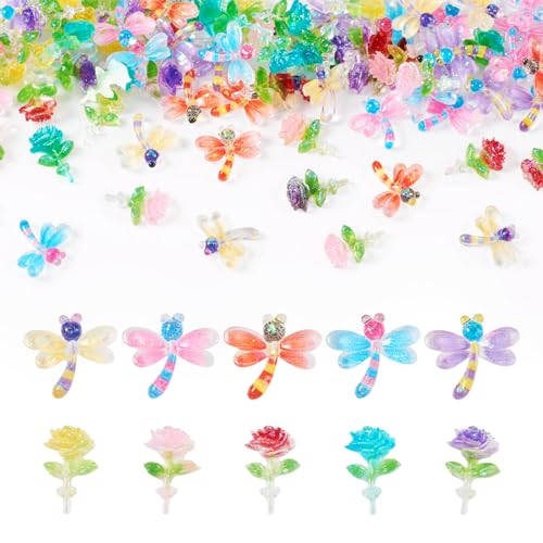 PandaHall 100 Stück Blumen-Harz-Cabochons, Mini-Blumen-Libellen, flache Rückseite, Verzierungen für Bastelarbeiten, Scrapbooking, Basteln, Nagelkunst, Dekoration, Schmuckherstellung PandaHall 100 Stück Blumen-Harz-Cabochons, Mini-Blumen-Libellen, flache Rückseite, Verzierungen für Bastelarbeiten, Scrapbooking, Basteln, Nagelkunst, Dekoration, Schmuckherstellung von PH PandaHall
